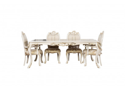 Klassieke eettafel Beige Design Tafel Houten Tafels Meubels Woonkamer