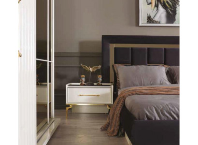 Wit design nachtkastje console bijzettafels slaapkamer hout luxe consoles