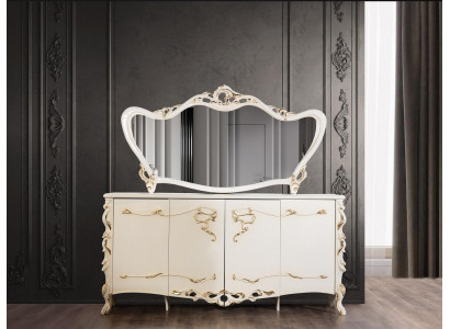 Dressoir Spiegel Set Eetkamer Barok Commodes Houten Commode Houten Kast Nieuw
