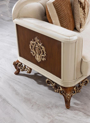 Bank 3-zits Chesterfield driezitter bankstellen luxe woonkamer barokstijl bank nieuw
