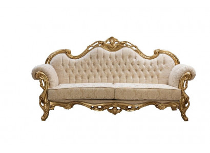 Bank 3-zits stof driepersoons bankstellen luxe woonkamer Chesterfield barok.