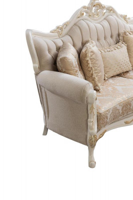 Bankstel 3+1 zitplaatsen Set Design Bank Beklede Banken Bank Klassieke Luxe