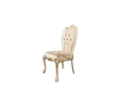 Stoel zonder armleuningen Houten stoelen Luxe stof Ontwerpstoel Fauteuil Nieuw Bekleding