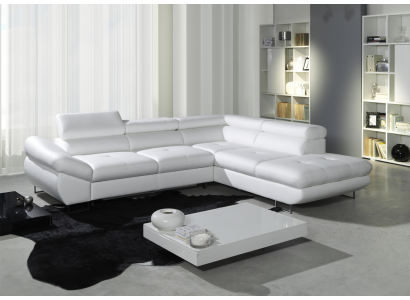 Hoekbank hoek keuze leer stof bekleding textiel bed + doos bank bank hoek bankstel