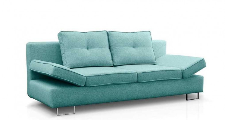 3-zitsbank bankstel van textiel stoffen bekleding, nieuw met slaapfunctie sofa-bed.