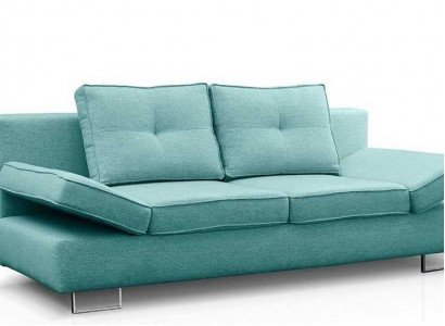 3-zitsbank bankstel van textiel stoffen bekleding, nieuw met slaapfunctie sofa-bed.