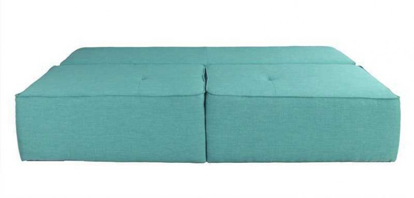 3-zitsbank bankstel van textiel stoffen bekleding, nieuw met slaapfunctie sofa-bed.