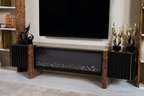 Wandmeubels tv Wand Hout Moderne Stijl Plank Woonkamer Meubels Kast tv Standaard