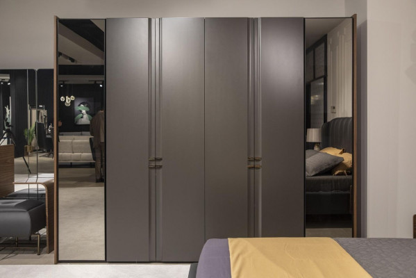 Slaapkamer set Bed 2x Nachtkastje Kledingkast Kaptafel met spiegel 5-delig