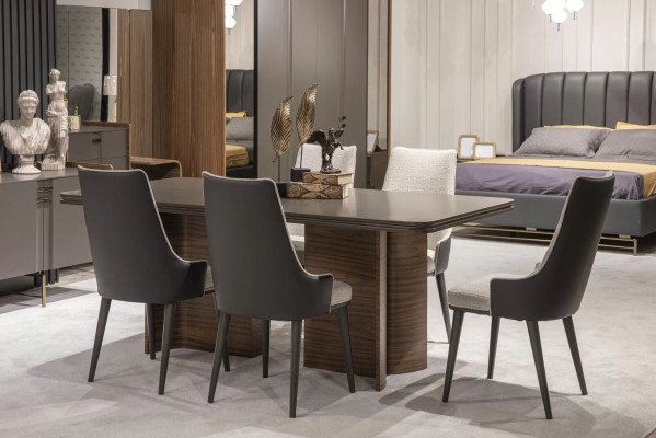 Luxe eetkamer set Eettafel 6x stoelen Dressoir Eetgroepen Eethoek 8 delig