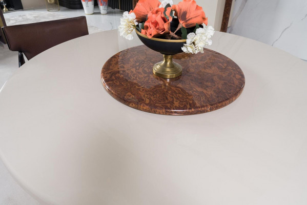 Eetkamerset Moderne eettafel + 4 stoelen Tafel Hout Gestoffeerde stoel 5-delig Nieuw.