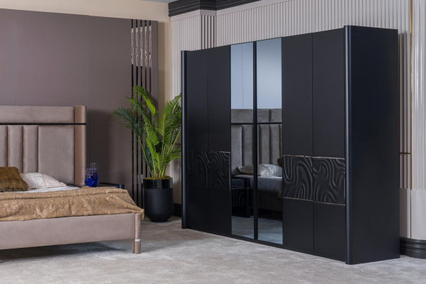 Kledingkast Kast Luxe slaapkamermeubels Kasten Hout