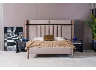 Luxe slaapkamer set Bed + 2x nachtkastjes Hout Compleet Modern Nieuw