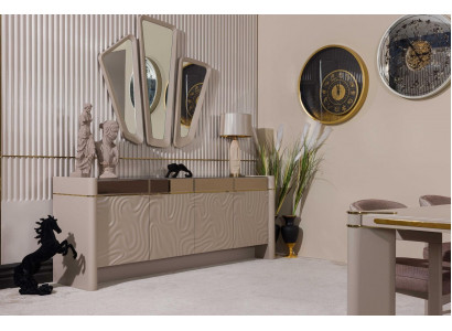 Sideboard Dressoir Luxe Set Commode Hout Moderne Commodes 225cm
