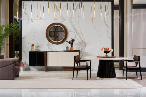 Eetkamerset 4x stoelen Eettafelset Eetkamer Designer Houten Stoelen Set