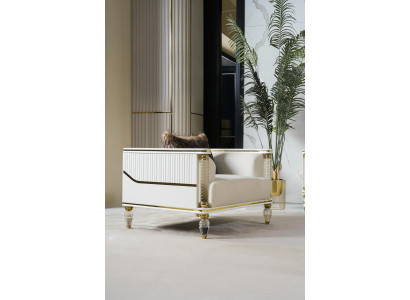 Ontwerpsuite Luxe fauteuil Relax Stof Witte fauteuil Relax Stoel Moderne luxe