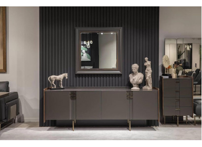 Moderne dressoir met spiegel benedenkast luxe meubels Nieuw
