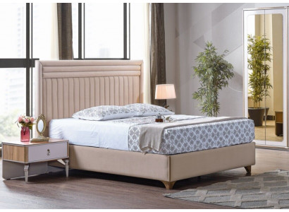 Modern slaapkamer set bed + 2x nachtkastjes designmeubels 3-delig. Nieuw EU