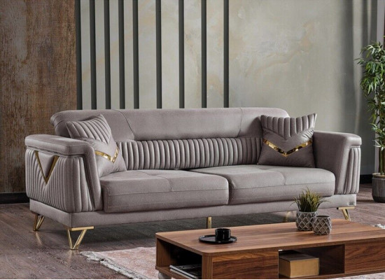 Sofa Bank Bekleding 3-zits Textiel Bankstellen Woonkamer Luxe Bankstel 3-zits