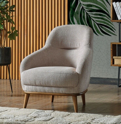 Fauteuil Bekleding Zitter Design Bank Ontspanning Stof Design Fauteuil Club Lounge