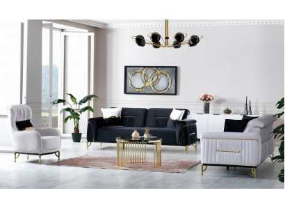 Ontwerp woonkamerset bankstel 3+3+1 woonkamer meubel sets fluweel