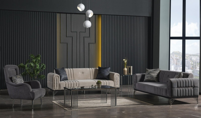 Bankstel 3+3+1 zitplaatsen Stof Modern Compleet Fauteuil Bank Luxe Nieuw