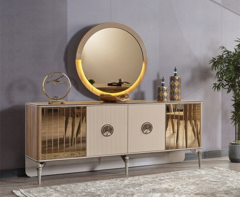 Ontwerp eetkamer compleet eettafel + 6x stoelen Modern meubilair houten tafel Nieuw