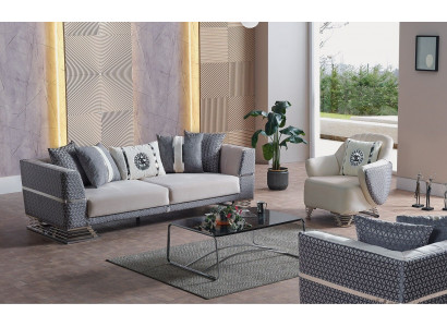 Bankstel 3+1 zits fauteuil set Moderne relaxfauteuil meubels Nieuw