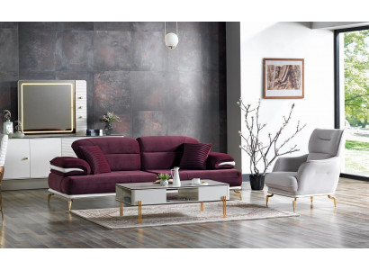 Bankstel 3+1 zits fauteuil set Moderne Ontspanningsmeubel