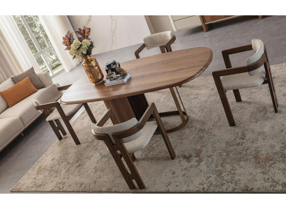 Eetkamer set luxe 6x stoelen eetkamertafel eethoek garnituur leunstoelen modern nieuw