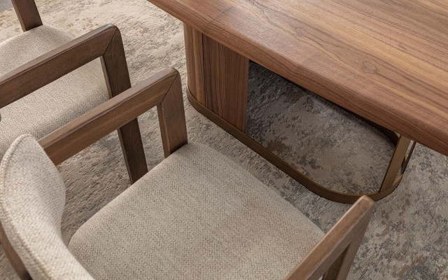 Eetkamer set luxe 6x stoelen eetkamertafel eethoek garnituur leunstoelen modern nieuw