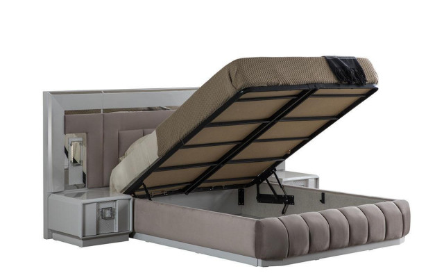 Slaapkamerset Luxe Compleet Bed 2x Nachtkastje Modern Meubilair 3-delig Nieuw