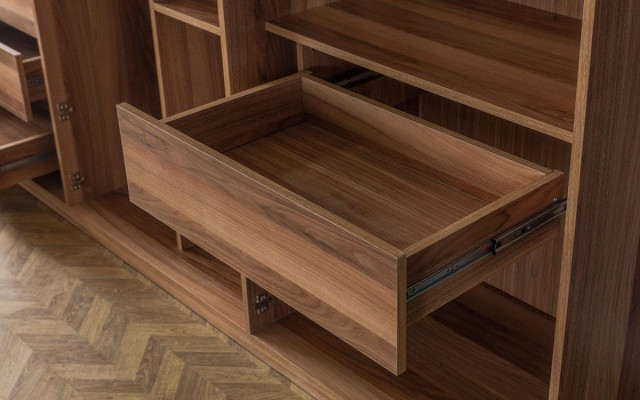 Kledingkast kasten kast ontwerp hout slaapkamer modern meubels nieuw