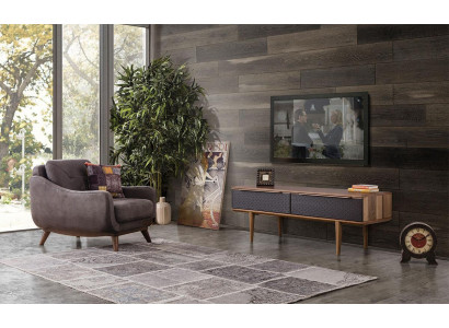 Tv-standaard Lowboard-woonkamer van houten designmeubels.