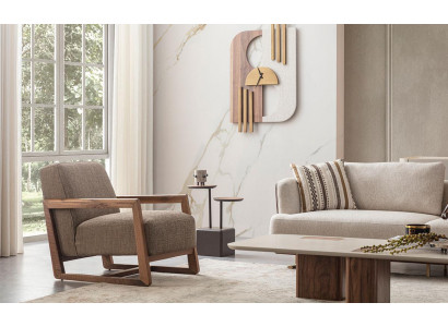 Ontwerp Luxe Stoel Relax Textiel Moderne Relaxfauteuil