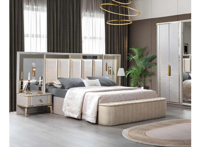 Slaapkamer set Luxe Compleet bed 2x Nachtkastje Modern 3-delige Nieuw