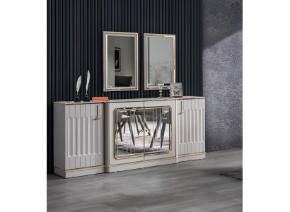 Modern dressoir met 2 spiegels designer luxe woonkamer meubels ladekast