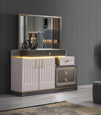 Ladenkast Spiegel Luxe Console Dressoir Ontwerp Slaapkamer Laden