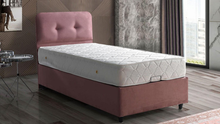 Bedontwerp Bedden Luxe Beklede Slaapkamermeubels Nieuw Modern Roze 90x190