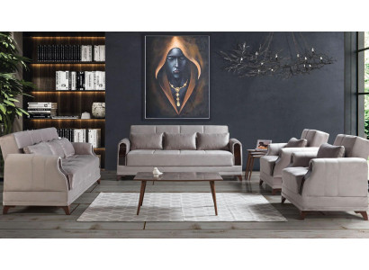 Bankstel 3+2+1+1 Zitmeubel Luxe Set Bankstel Modern 4-delig Nieuw