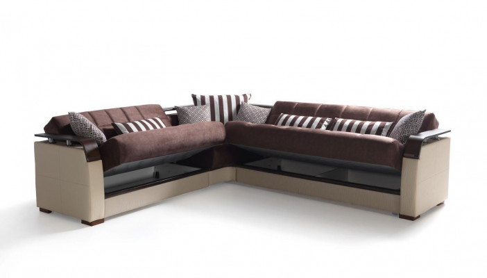 Hoekbank woonlandschap Beige L-vorm Bank Woonkamer Hoekbanken Luxe 315 x 245