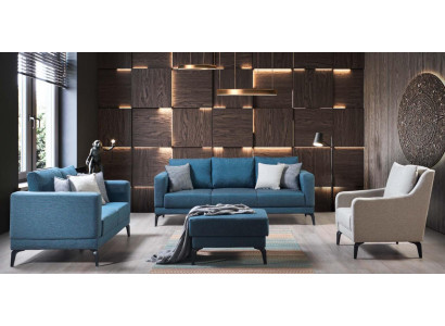 Bankstel 3+2+1 hocker zitter modern Ontspannen moderne Stijl 4-delige luxe woonkamer