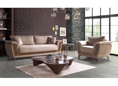 Bankstel 3+1 zits fauteuil set Moderne ontspanningsfauteuils Meubels Nieuw Luxe Nieuw
