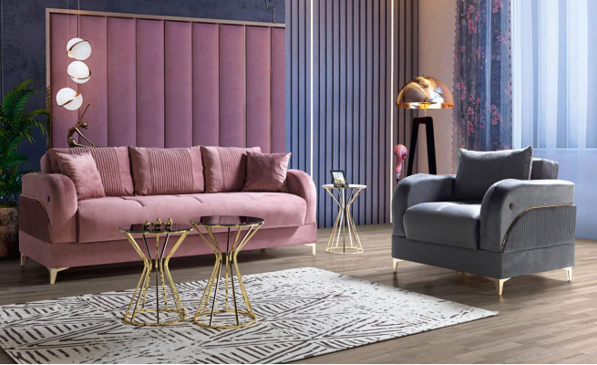 Sofaset 3+1 zits Modern Relax fauteuil Stijl 2-delig Luxe woonkamermeubels