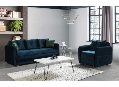 Bankstel 3+1 zits fauteuil set Moderne ontspanningsfauteuil meubel luxe