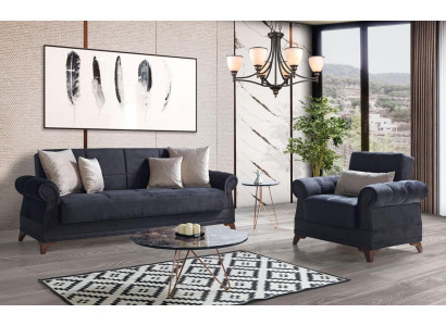 Bankstel 3+1 Zits Textiel Modern Compleet Fauteuil Bankstel 3 Zits Luxe Relax