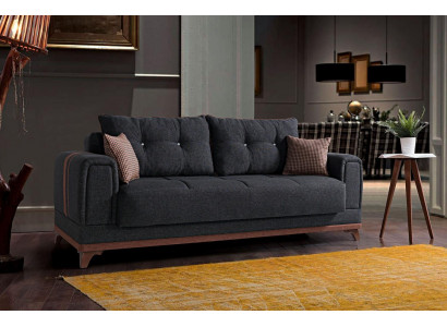 Luxe woonkamerbank 3-zits relaxbank Modern 230 cm Luxe Zwart
