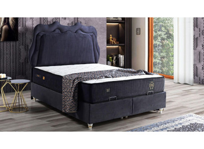 Bed ontwerp Bedden Luxe Bedden Gestoffeerde Slaapkamer Meubels Modern Zwart