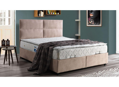 Beddesign Bedden Luxe Beige Gestoffeerd Slaapkamermeubilair Tweepersoonsbedden 160x200