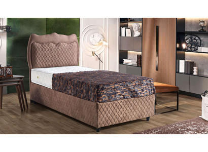 Bed Design Bedding Luxury Bedding Upholstered Bedroom Furniture Brown 90x190cm